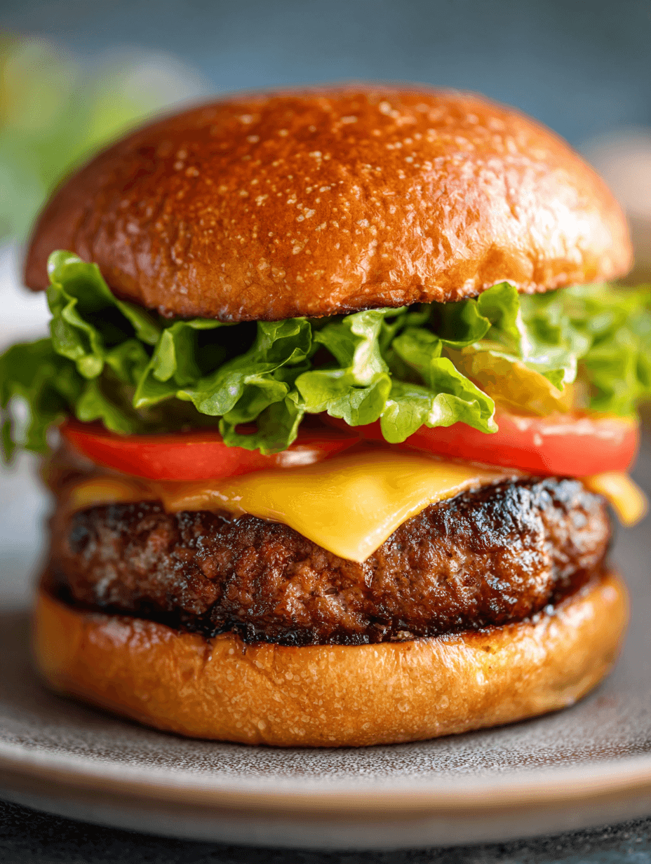 Air Fryer Hamburgers