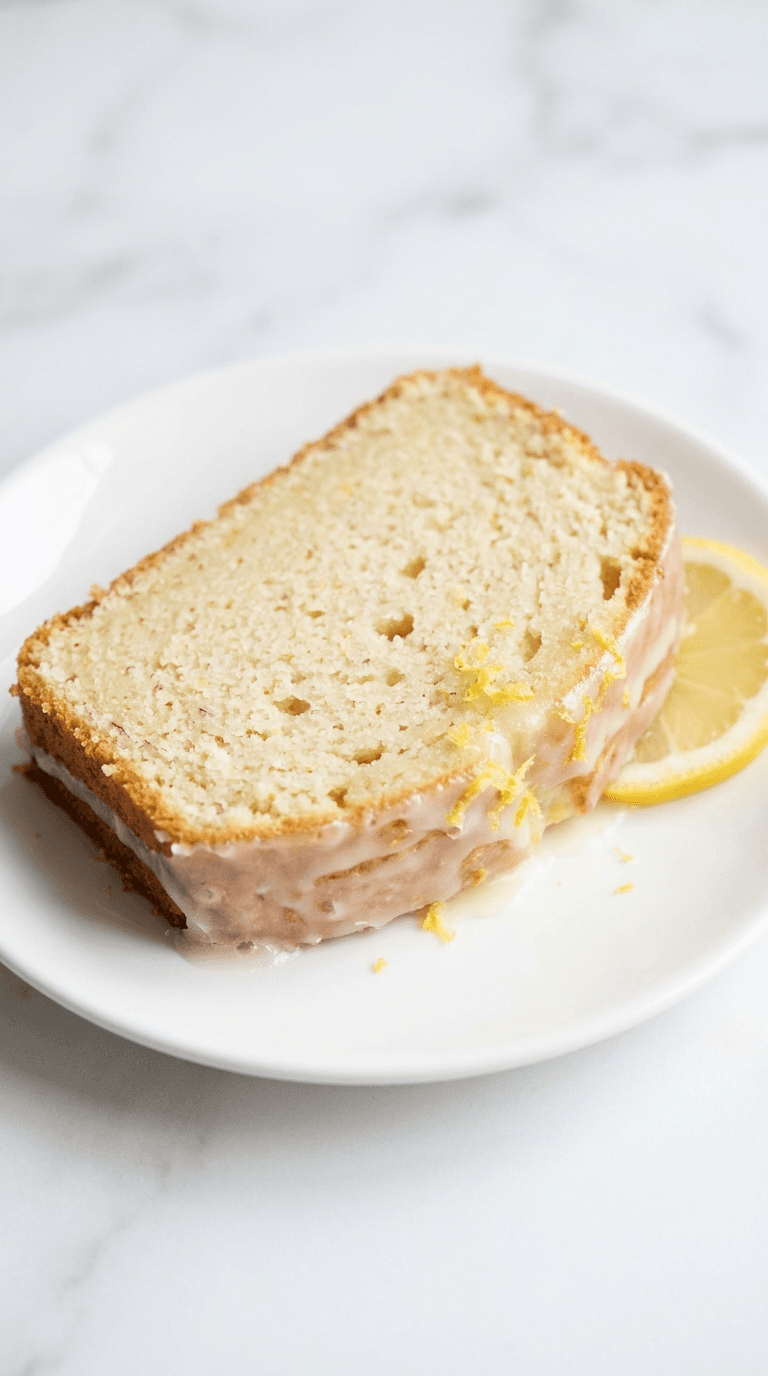 Almond Flour Lemon Pound Cake