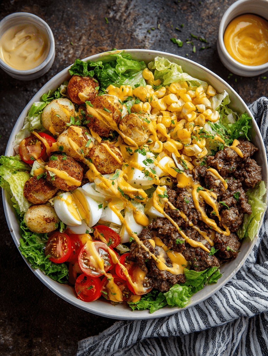 Big Mac  Burger Salad Bowl