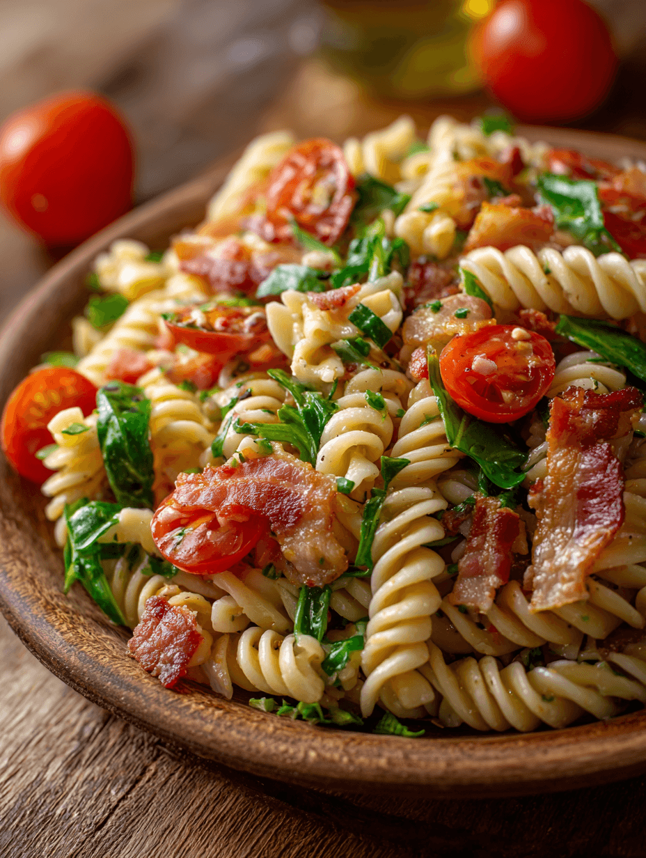 BLT Pasta Salad Recipe