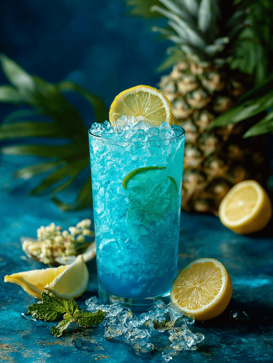 Blue Lagoon Mocktail Recipe