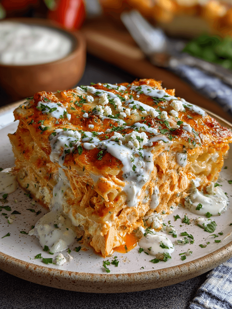 Buffalo Chicken Lasagna