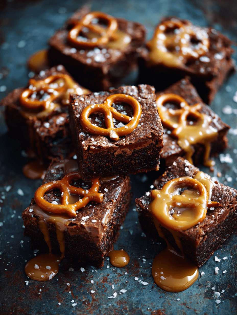 Caramel Pretzel Brownie
