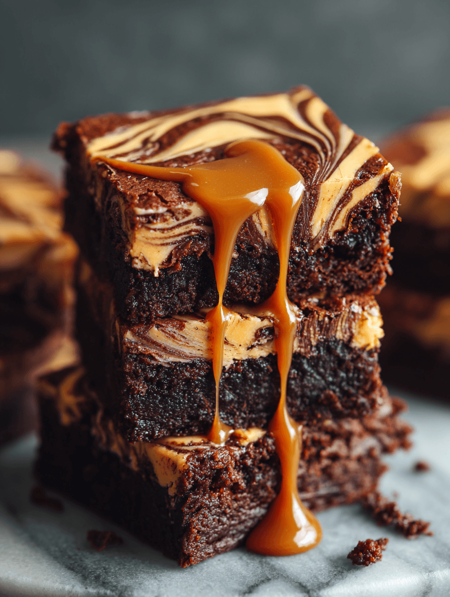 Caramel Swirl Brownie