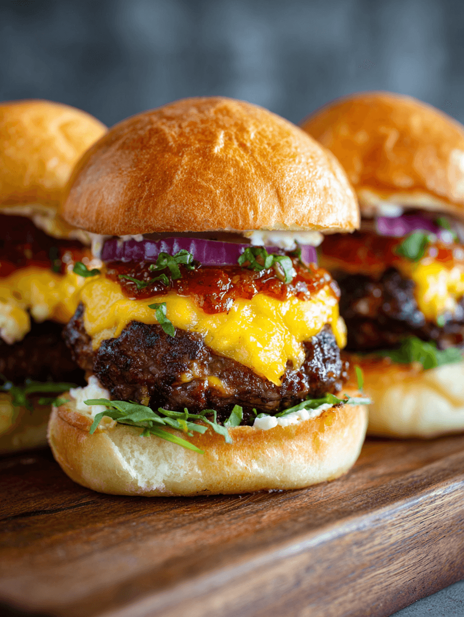 Cheese Stuffed Burgers