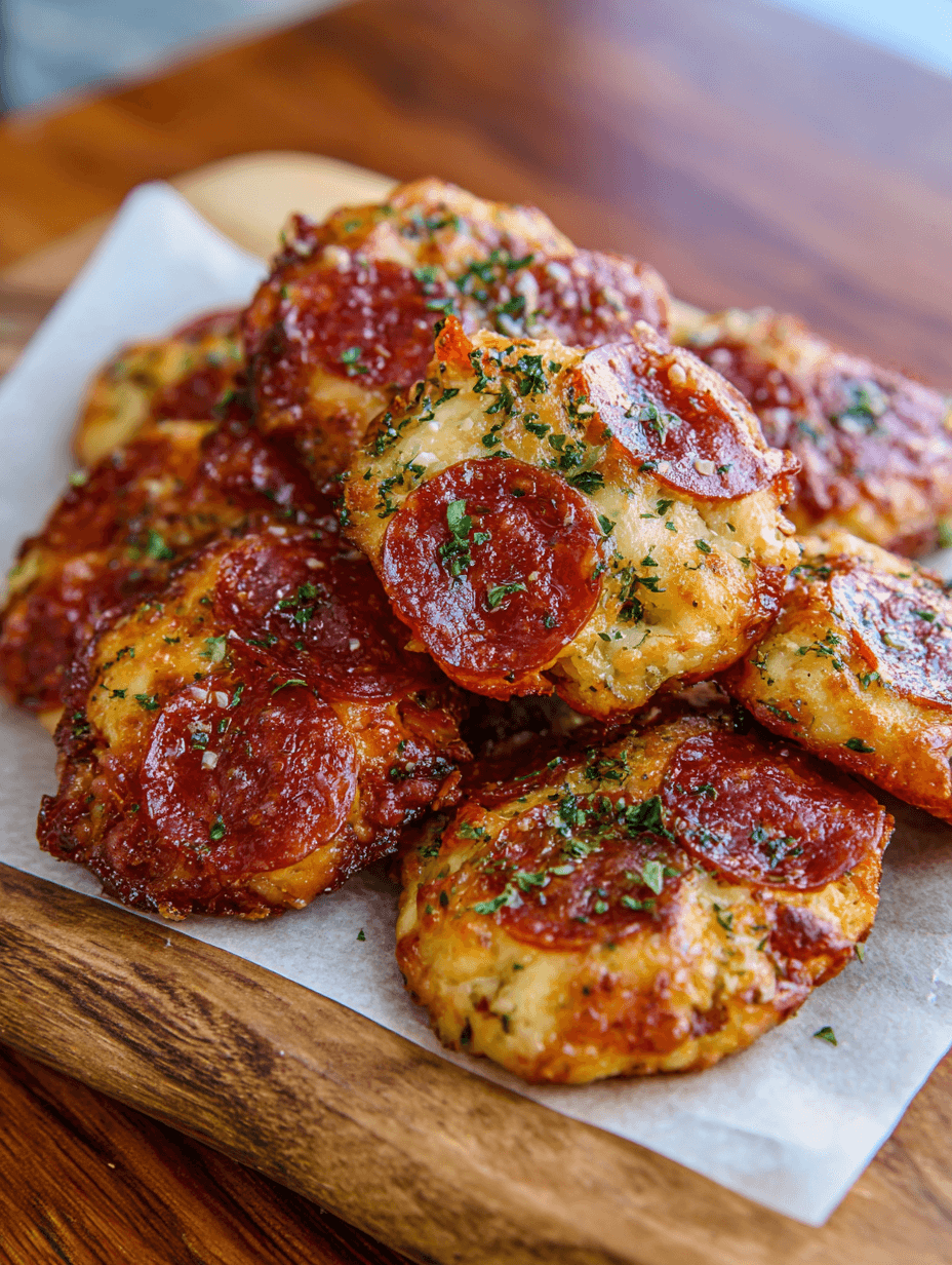 Cheesy Keto Pepperoni Bits