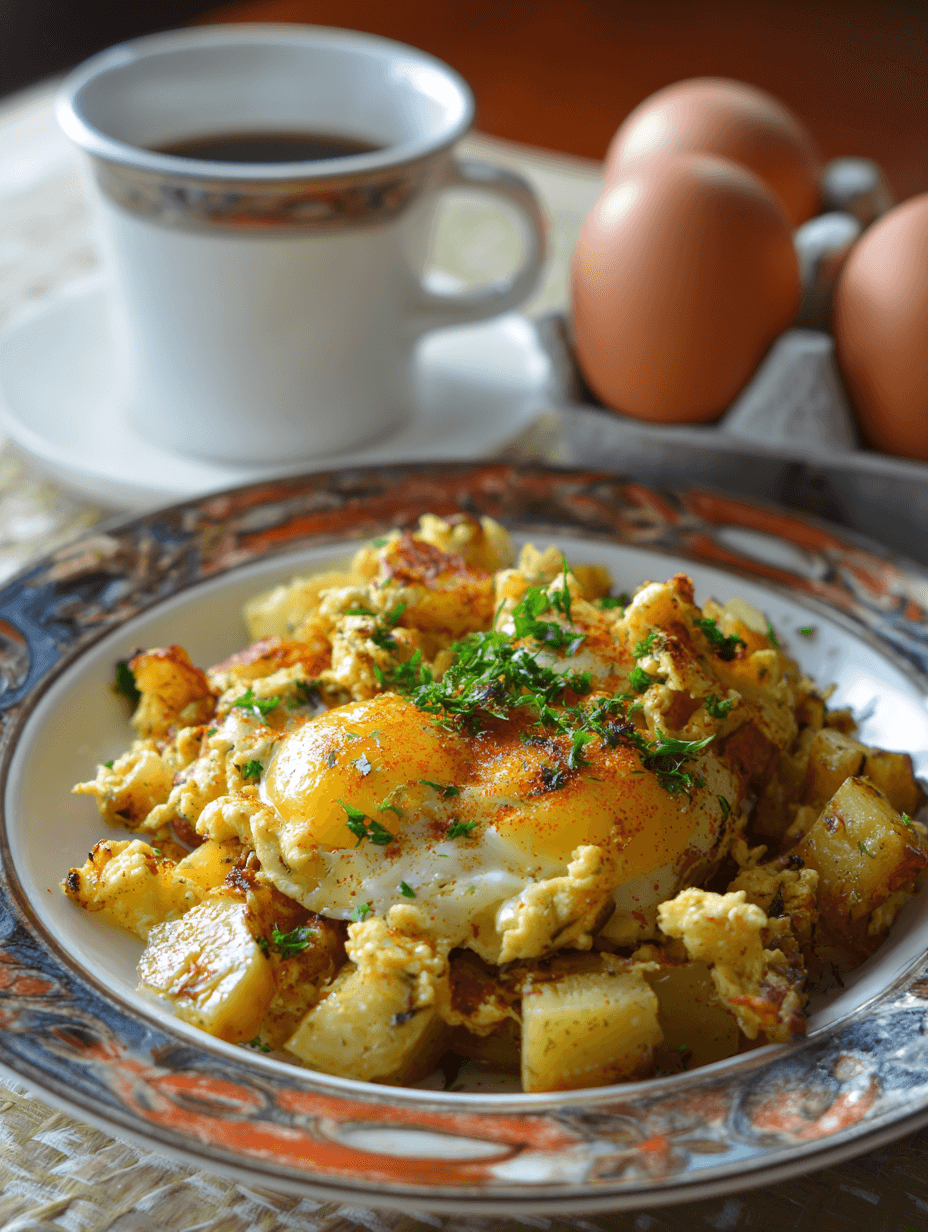 Chessy Potato Egg Scramble
