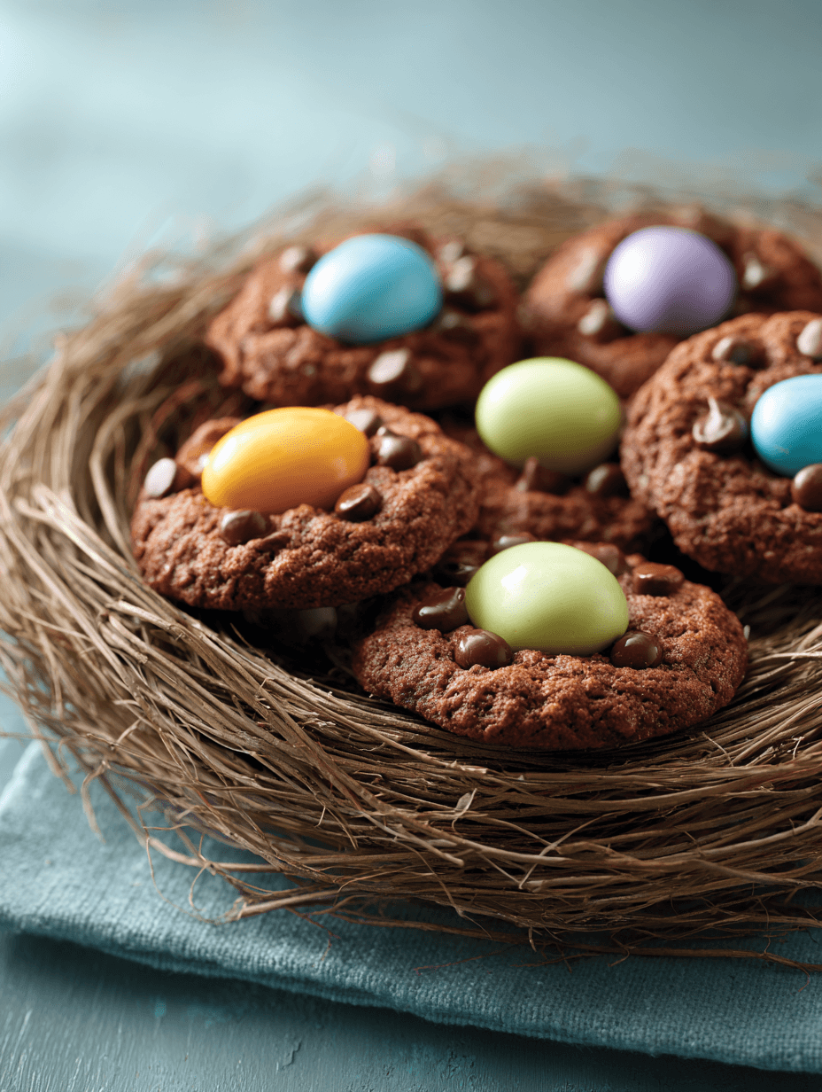 Chocolate Easter Nest Cookies Recipe