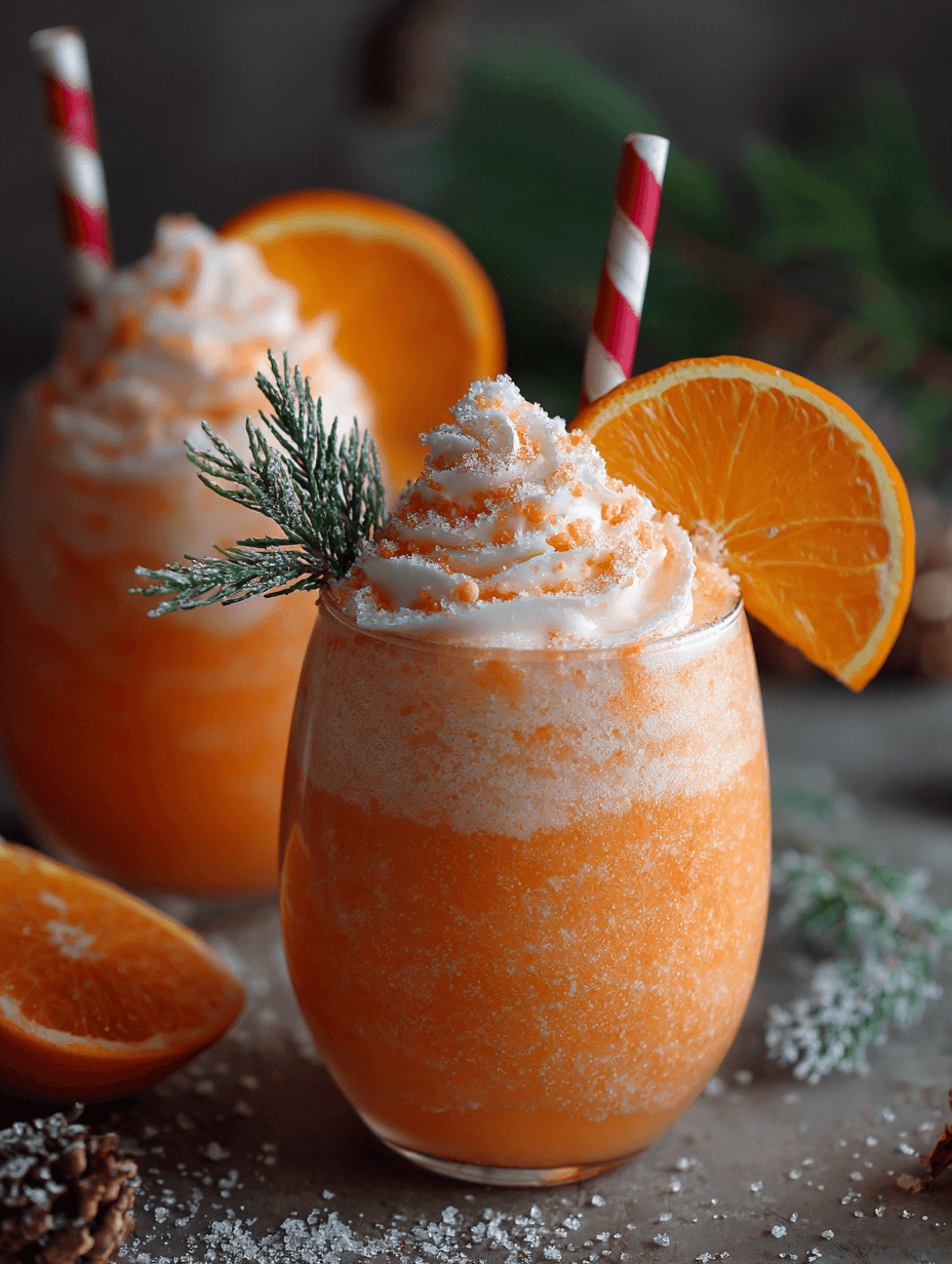 Christmas Mocktai Fizzy Orange Creamsicle