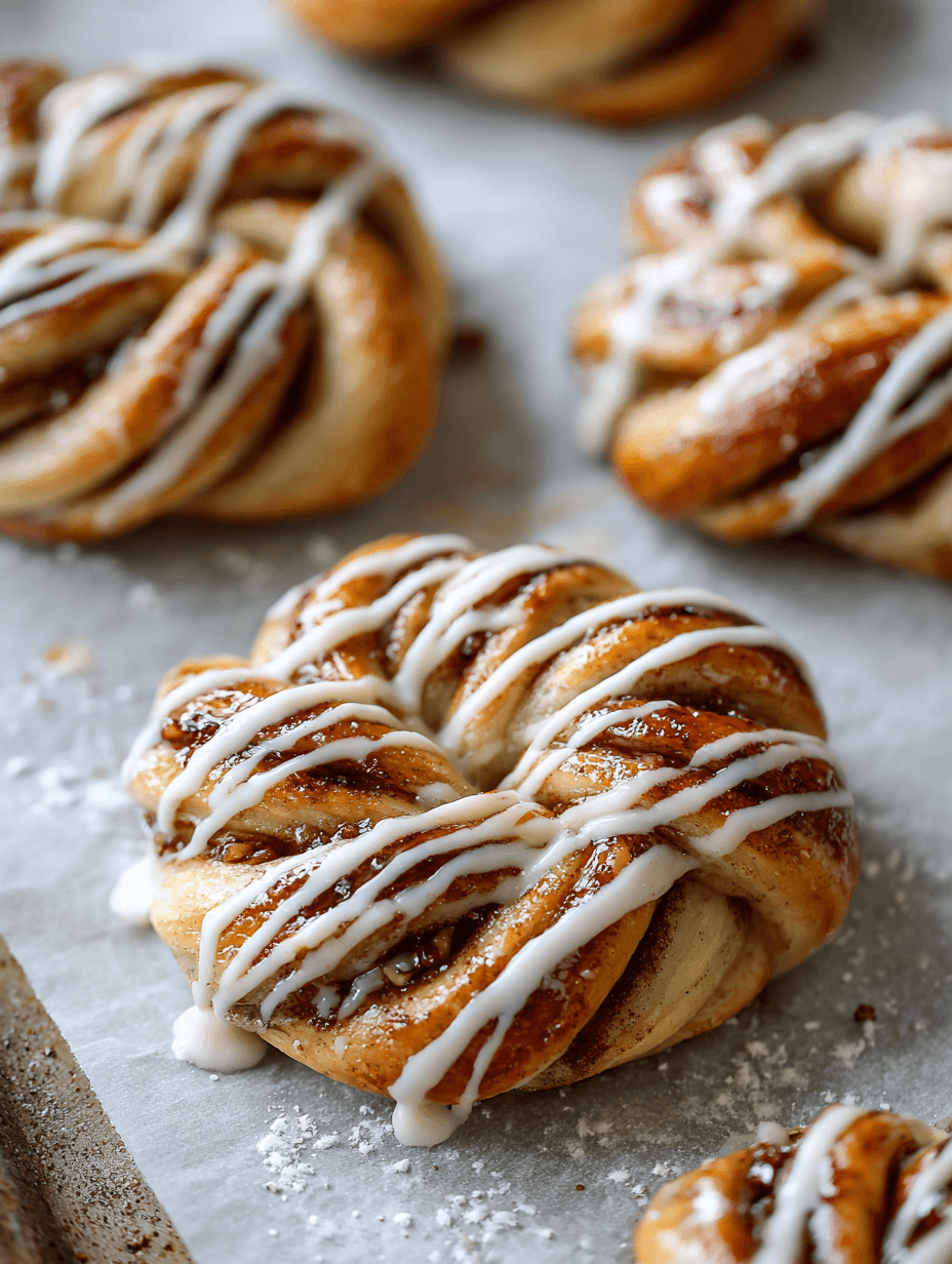 Cinnamon roll pretzels
