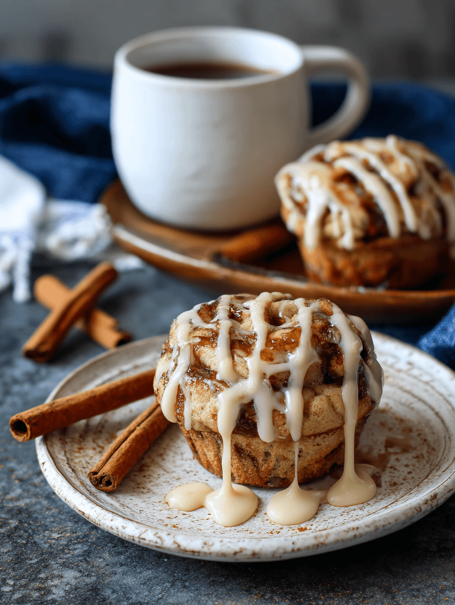 Cinnamon Roll Protein Muffins