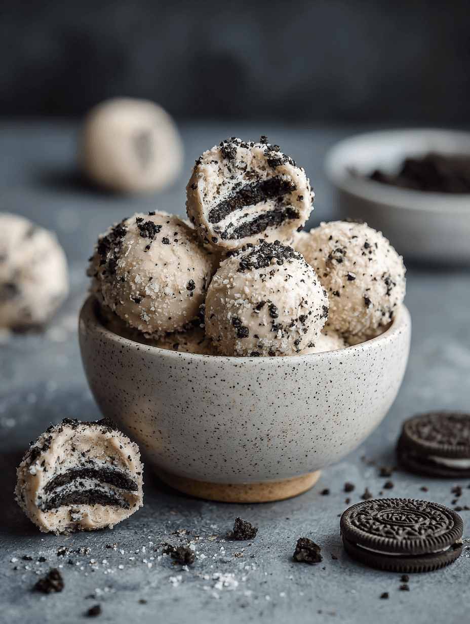 Cream Cheese Oreo Protein Balls