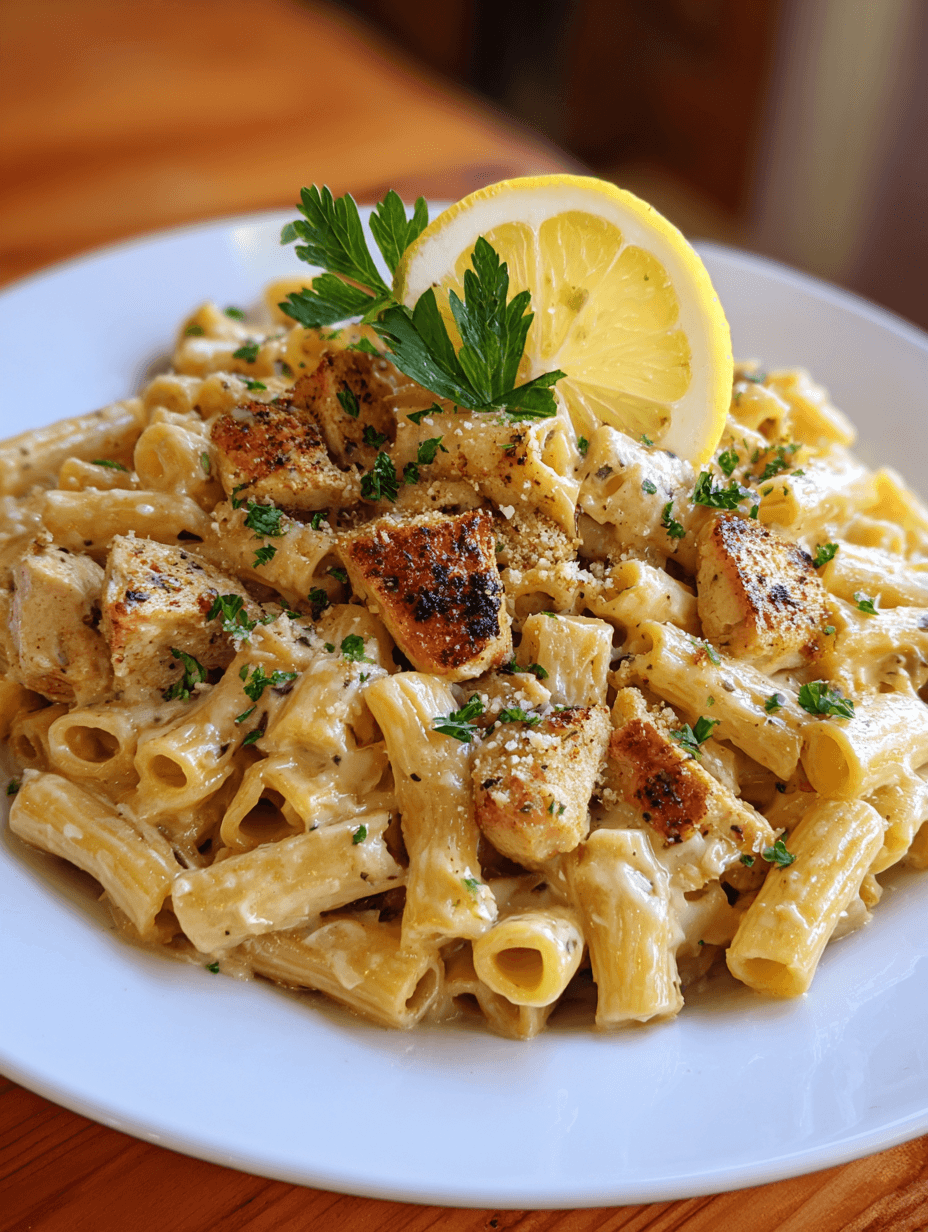 Creamy Garlic Parmesan Chicken Pasta