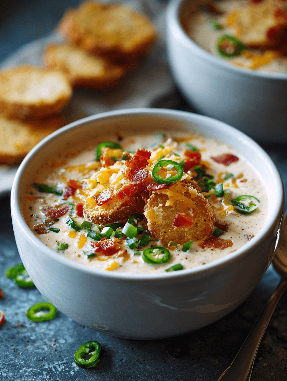Creamy Jalapaeno Popper  Soup