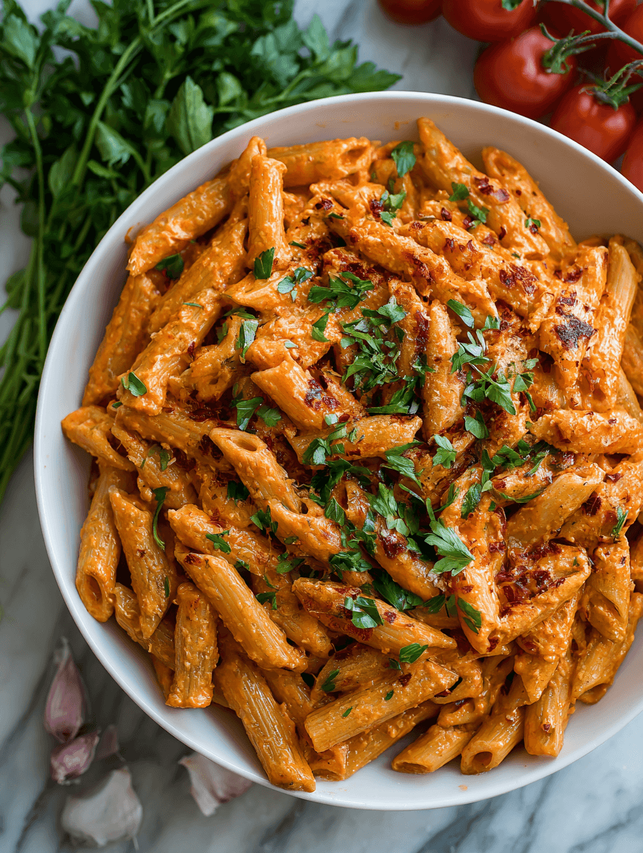 Creamy Tomato Garlic Pasta