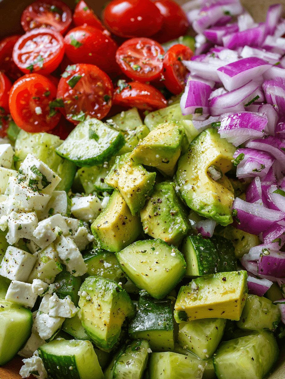 Cucumber Avocado Salad Recipe