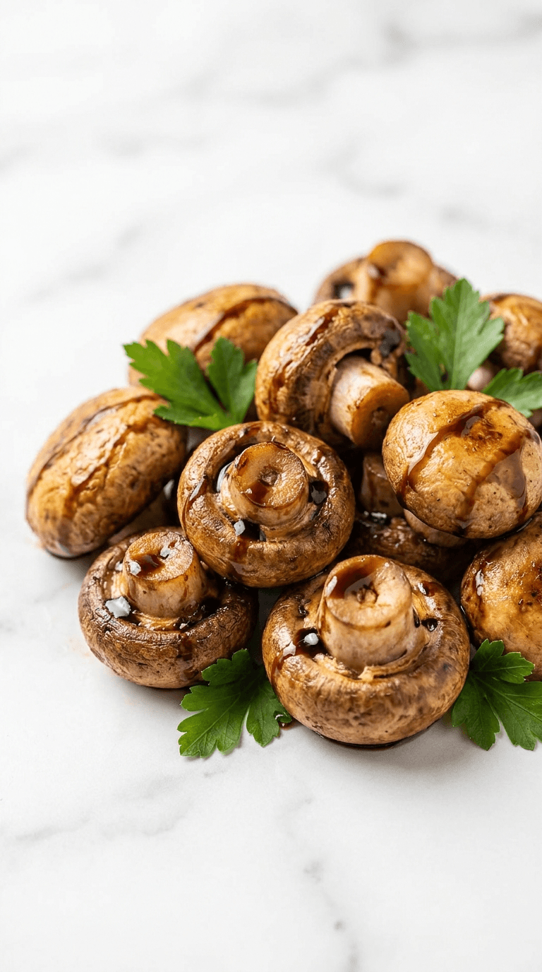 Diabetic Friendly Air Fryer Mushrooms