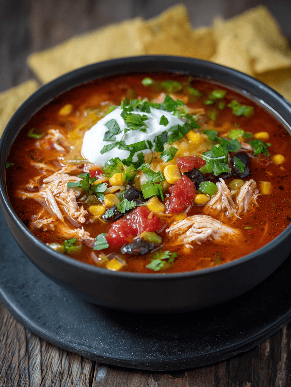 Easy Chicken Taco Soup