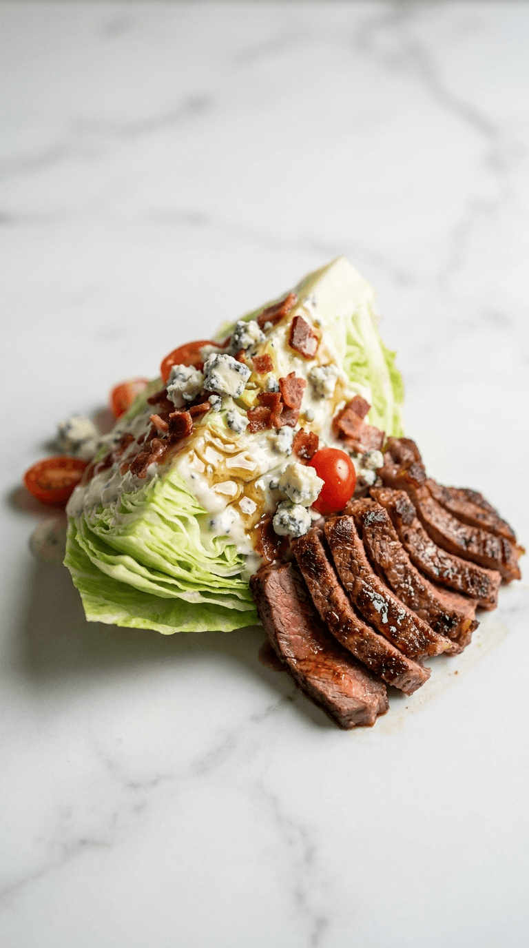 Easy Low Carb Steakhouse Wedge Salad