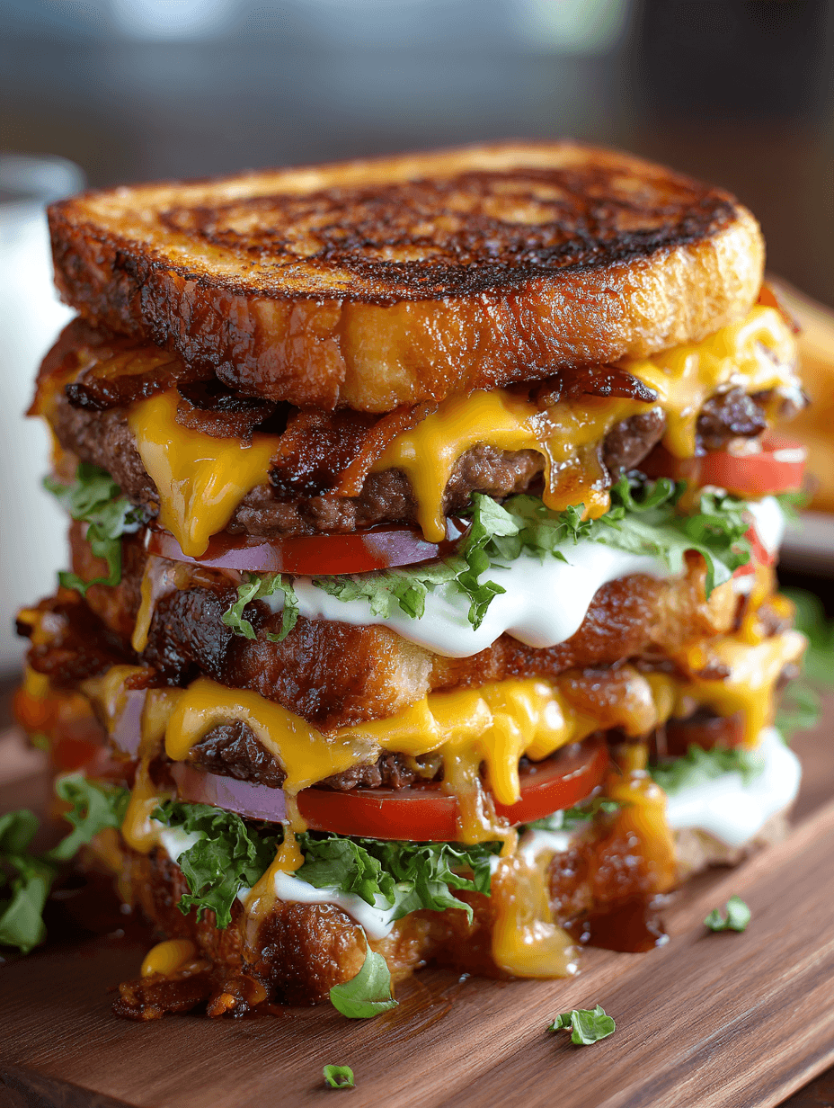Epic Grilled Cheese Burger Melt