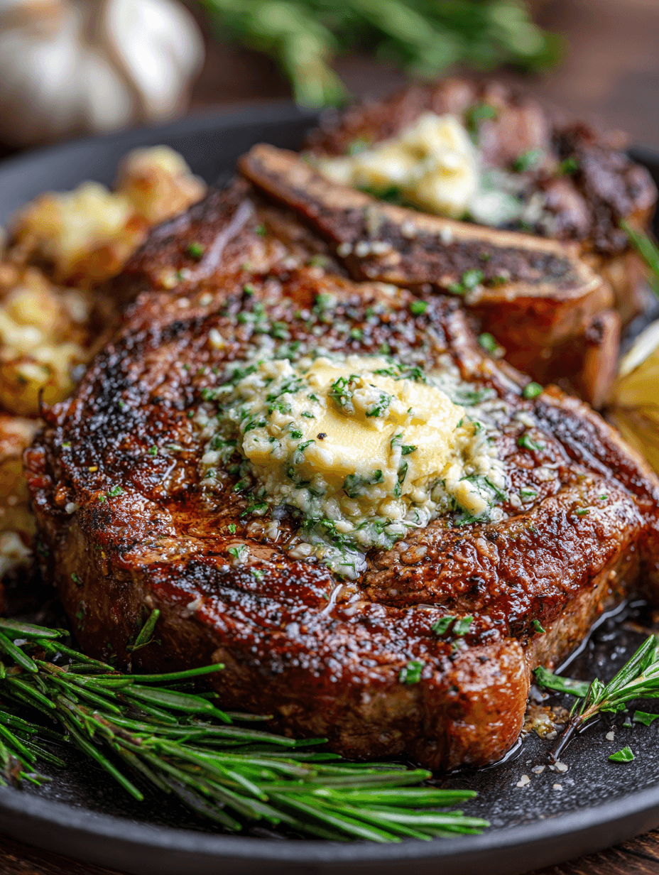 Garlic Butter Grilled Ribeye Recipe