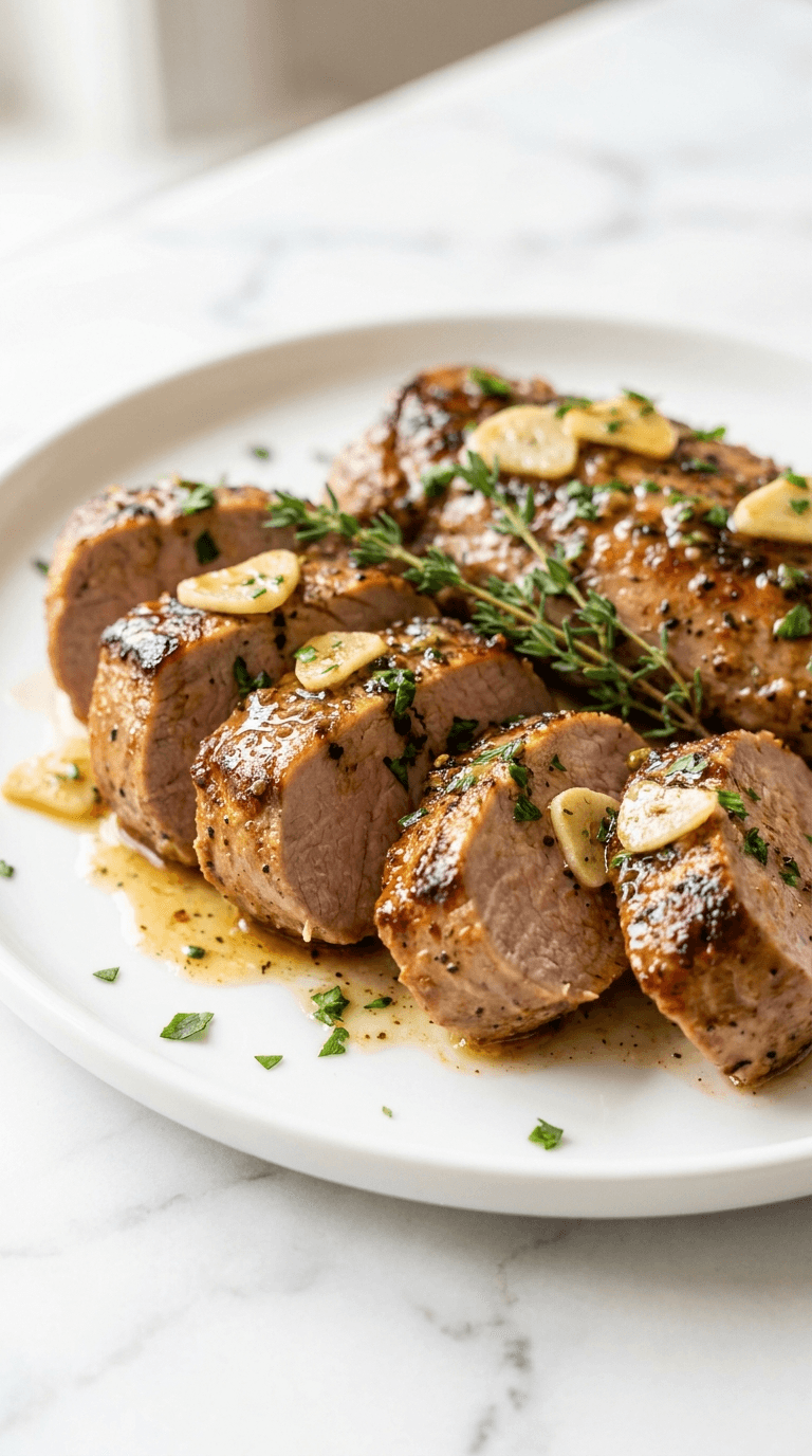 Garlic Butter Pork Tenderloin