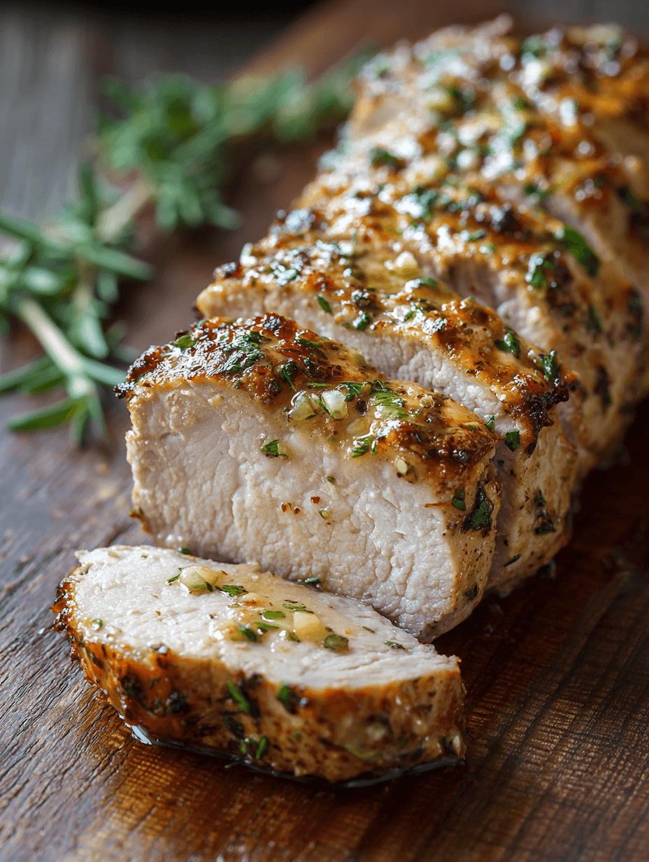 Garlic Herb Pork Tenderloin Recipe