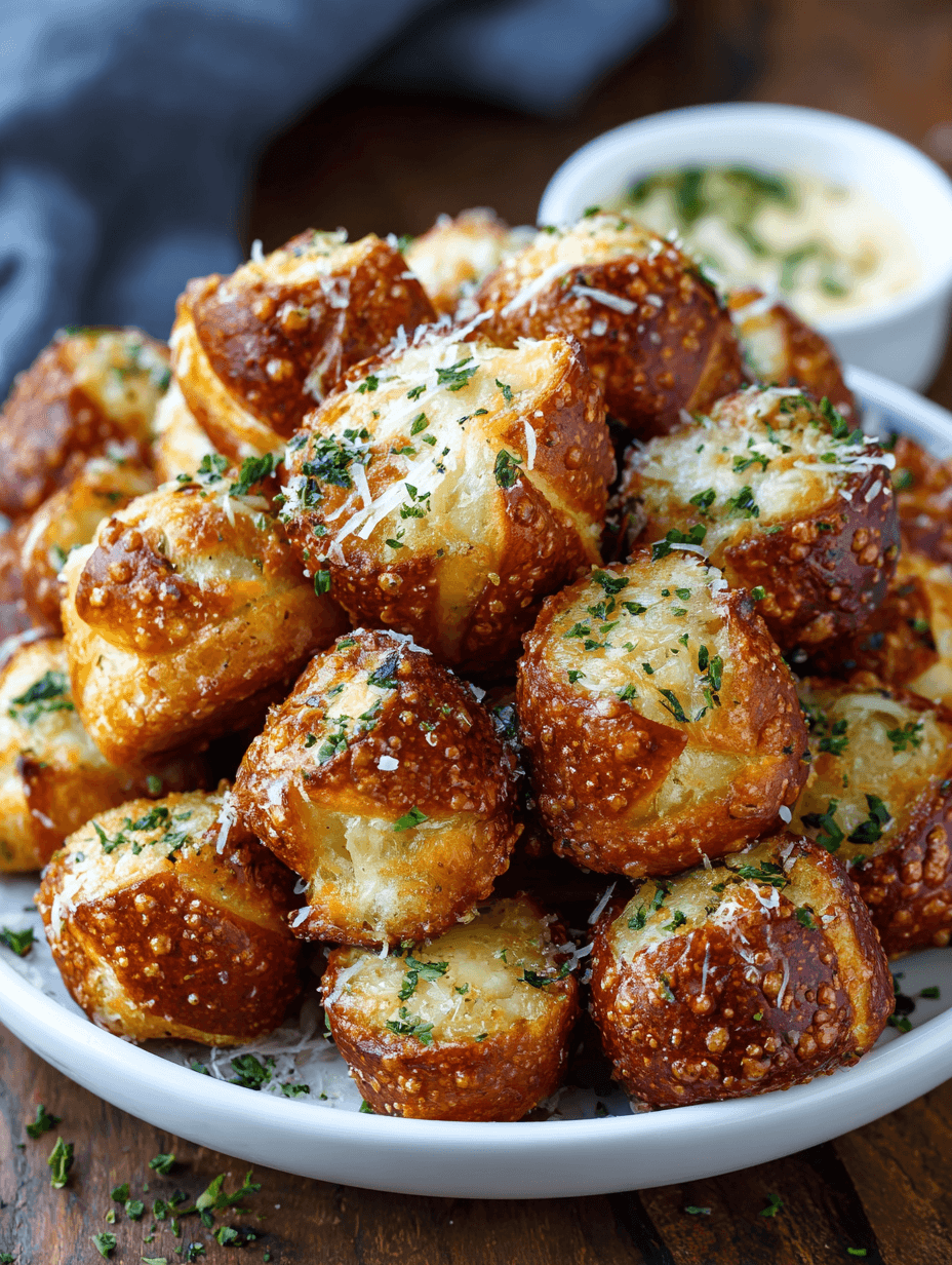 Garlic Parmesan Pretzel Bites