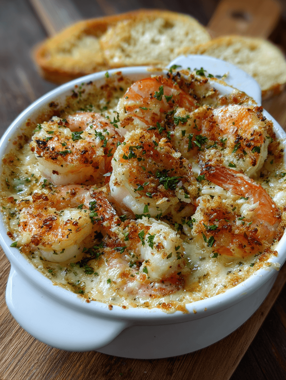 Garlic Shrimp Gratin