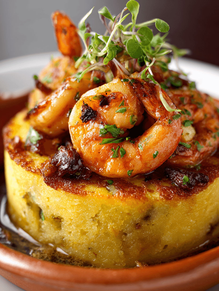 Garlic Shrimp Mofongo