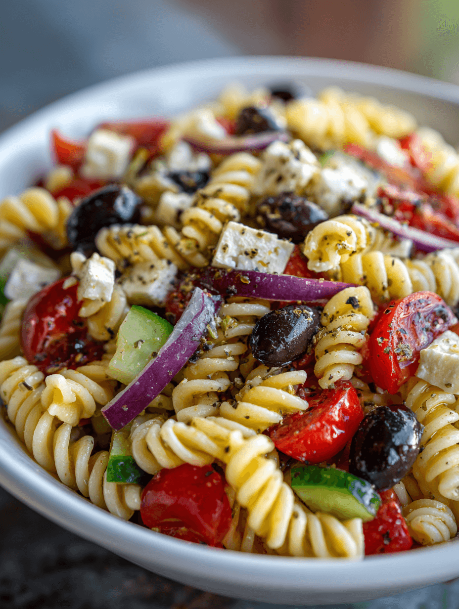 Greek Pasta Salad Recipe