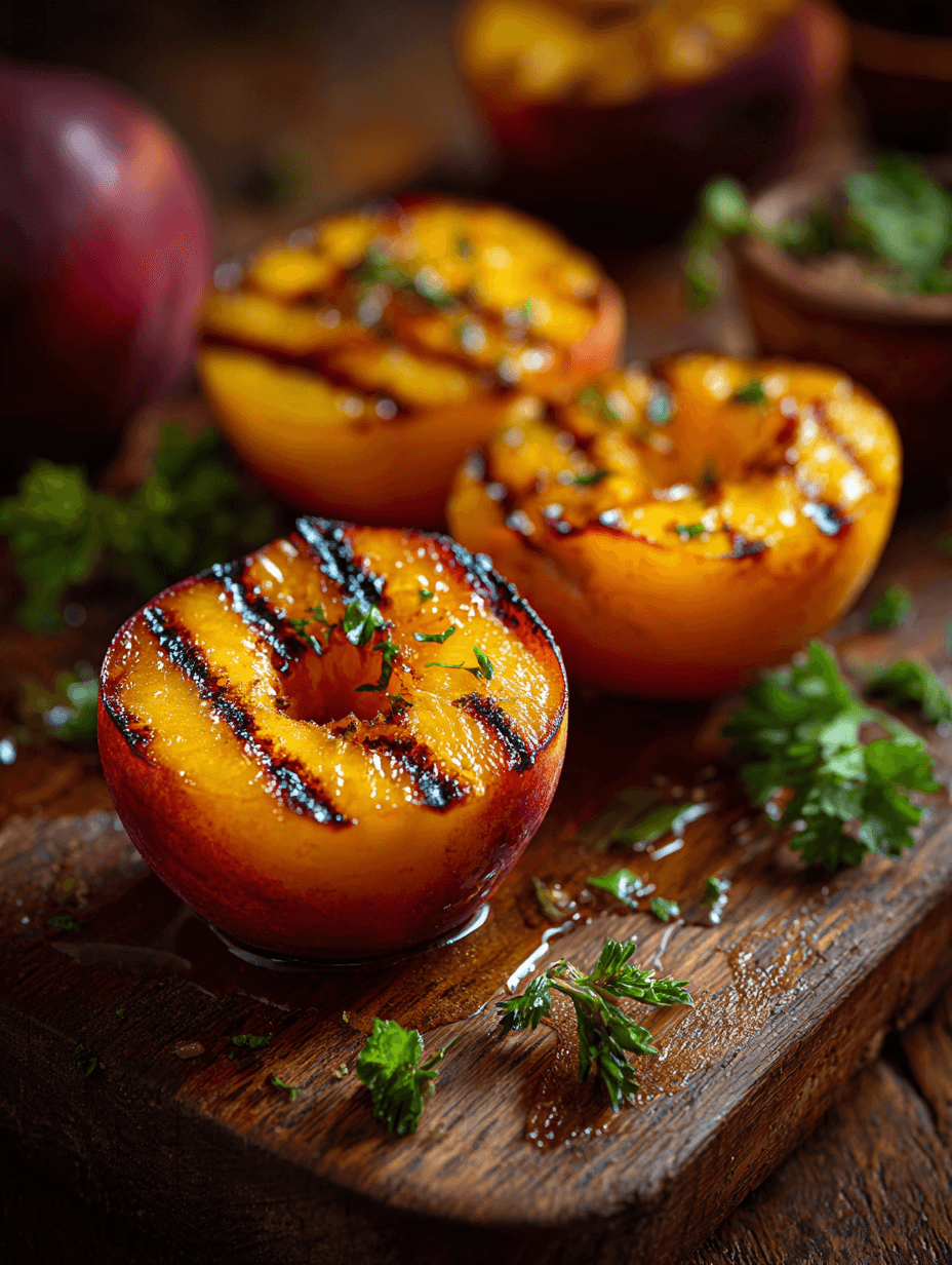 Grilled Peaches With Honey Recipe