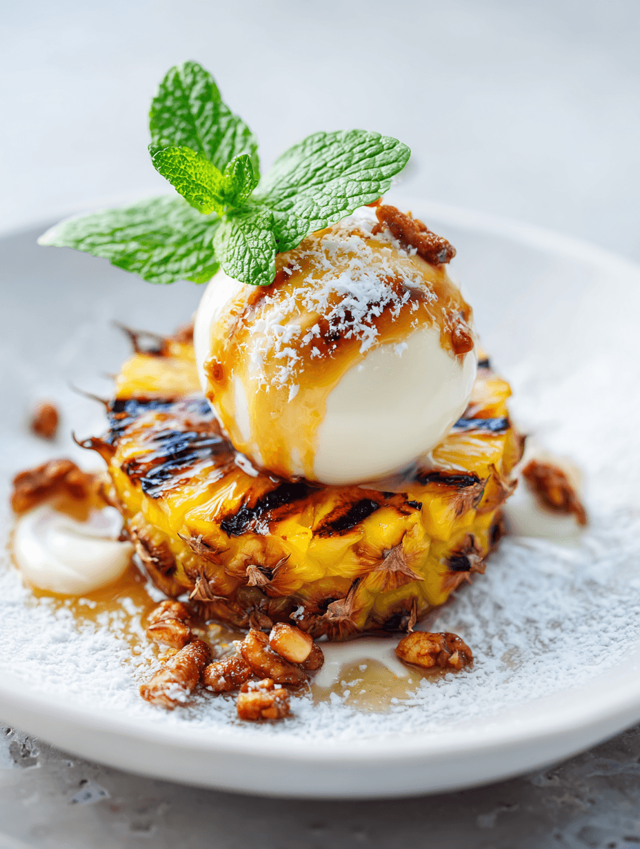 Grilled Pineapple Dessert Recipe