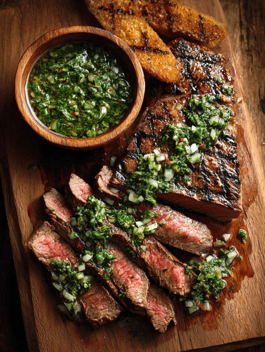 Grilled Steak With Chimichurri Recipe