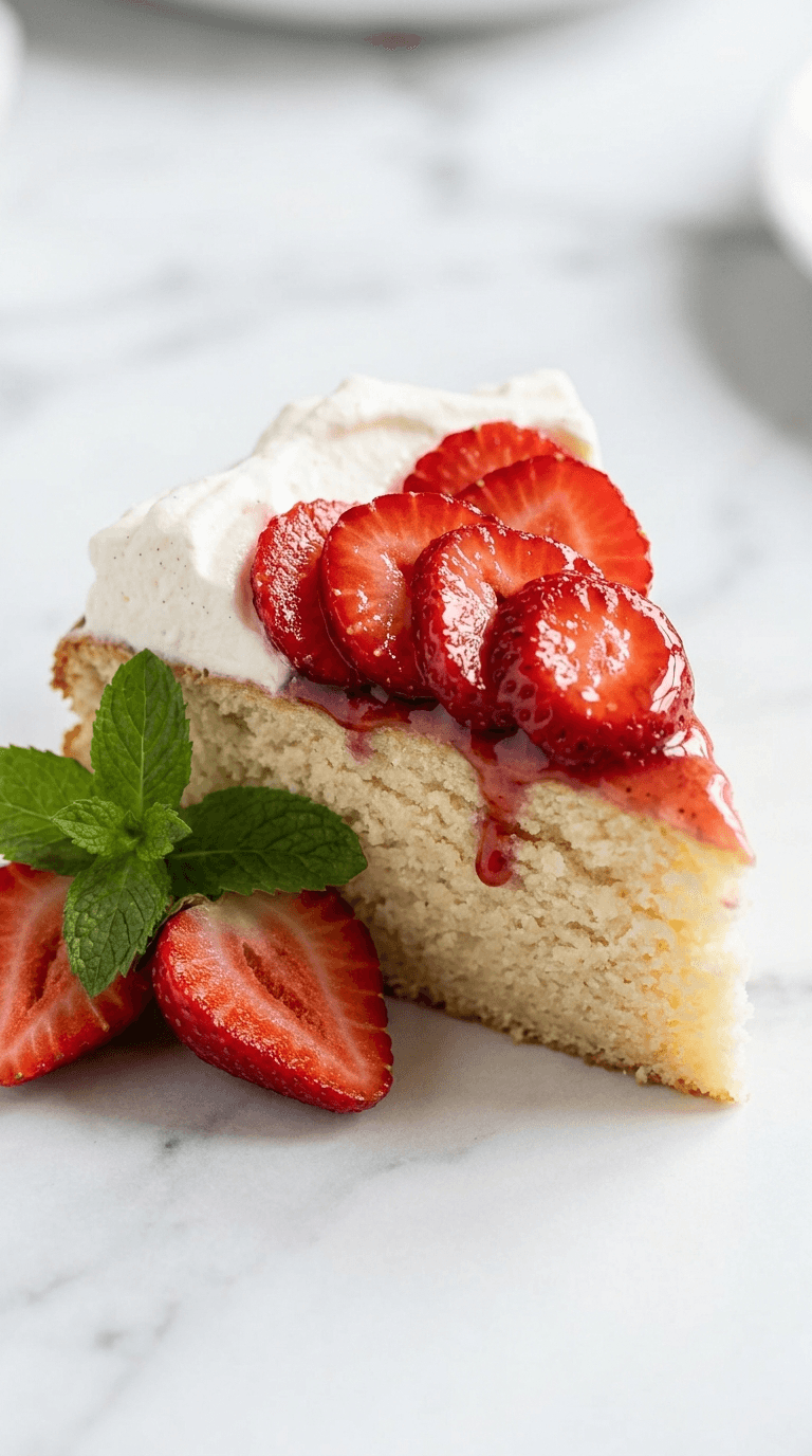 Healthy Low Carb Strawberry Shortcake