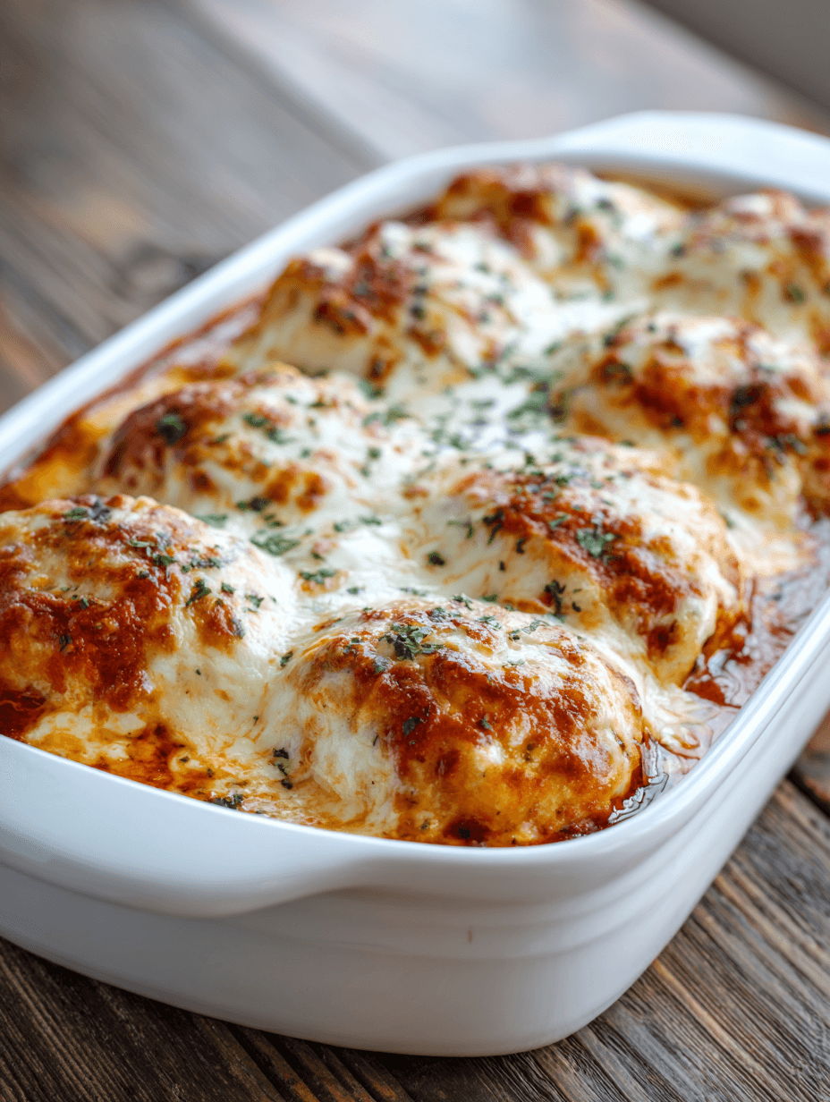 High Protein Chicken Parmesan Casserole