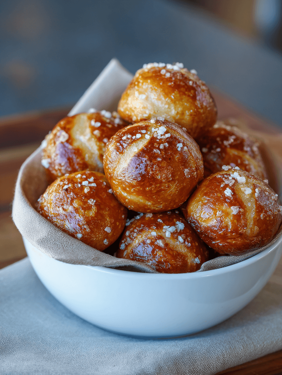 Homemade Soft Pretzel Bites