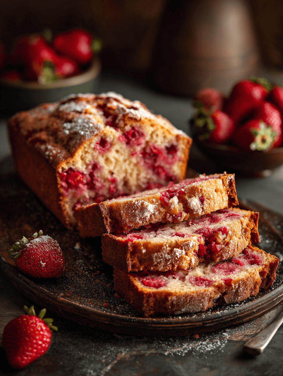 Homemade strawberry Bread