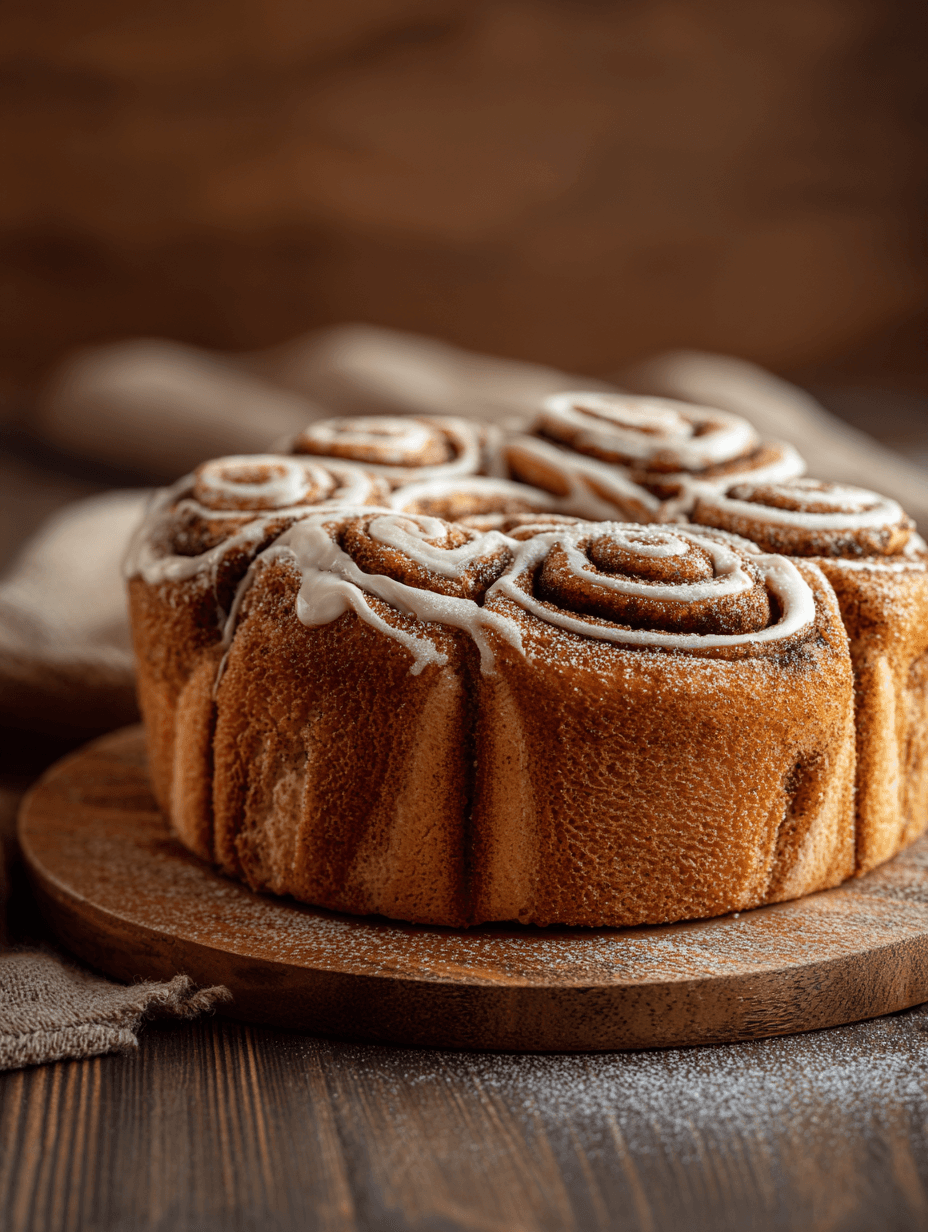 Homemmade Cinnamon Roll Cake