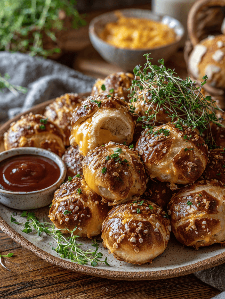 Jalapeño Cheddar Pretzel Bites