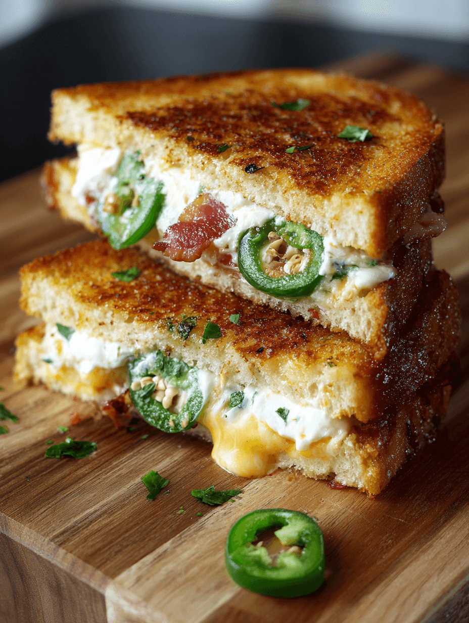 Jalapeno Popper Grilled Cheese