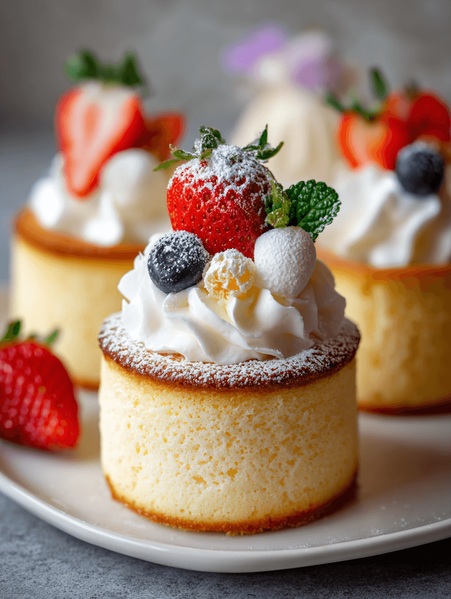 Japanese Cotton Cheesecake Cupcakes