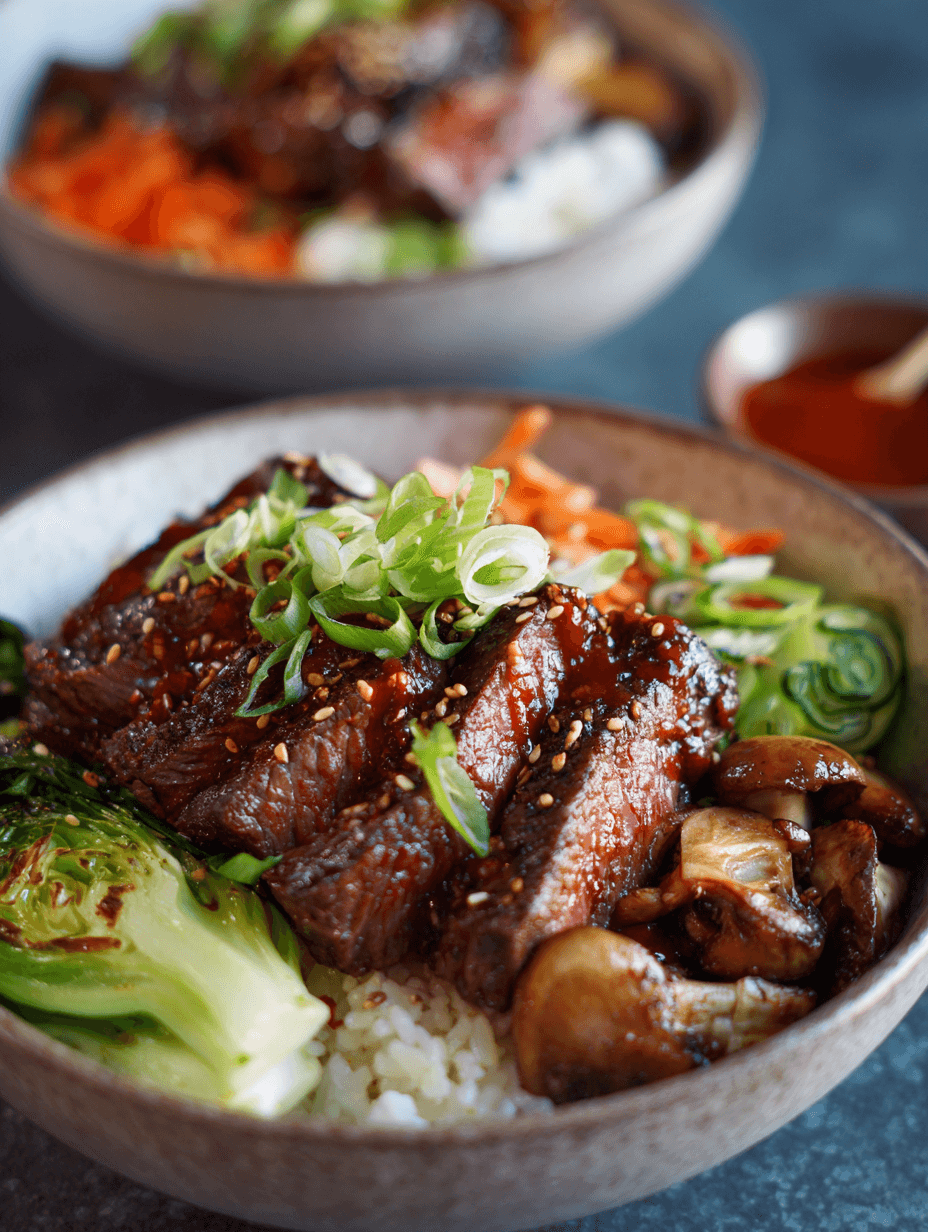 Korean BBQ Steak Bowls
