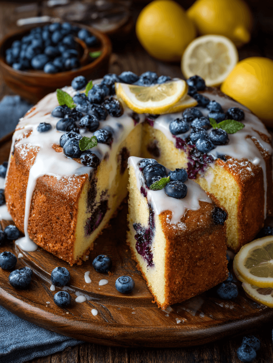 Lemon Blueberry Cake Recipe