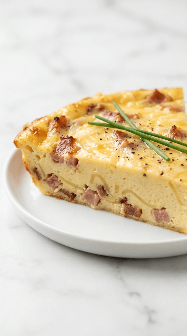 Low-Carb Crustless Quiche Lorraine
