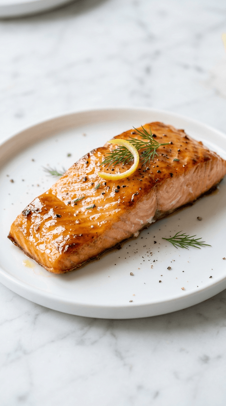 Low Carb Honey Mustard Salmon