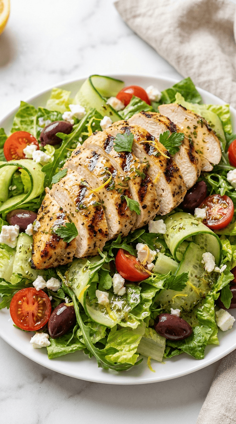 Low-Carb Mediterranean Chicken Salad