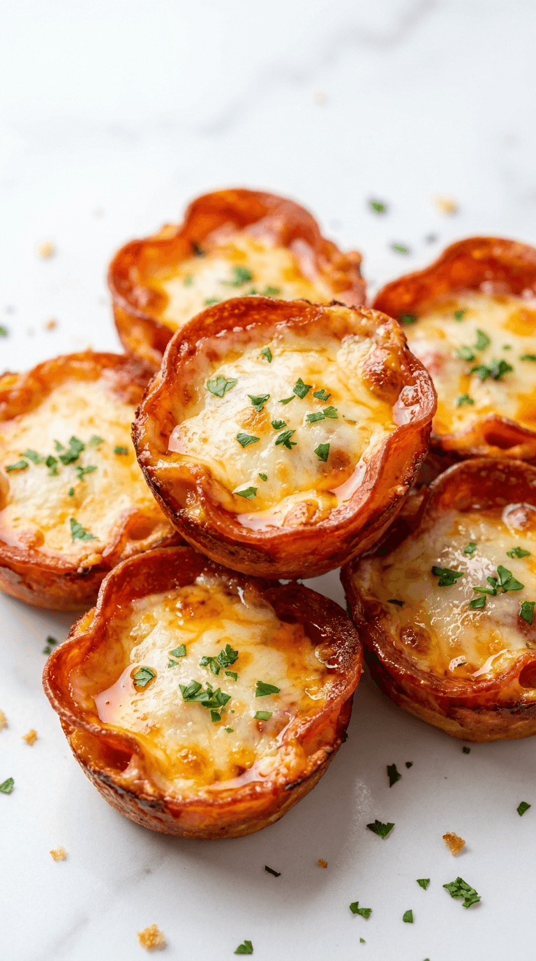 Low Carb Cheesy Pepperoni Bites