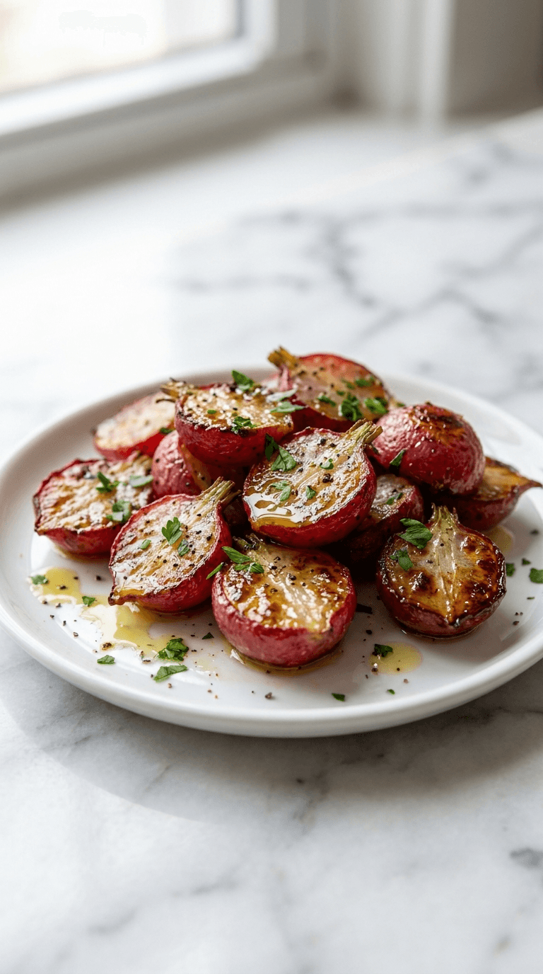 Low-Carb Roasted Radishes