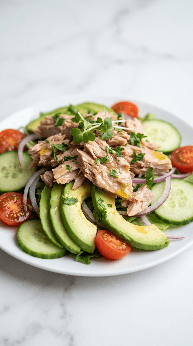 Low-Carb Tuna Avocado Salad